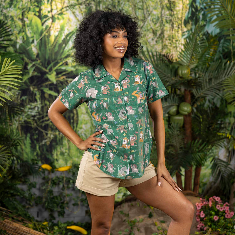 RSVLTS Vine Vibin' Women's KUNUFLEX Short Sleeve Shirt — front view