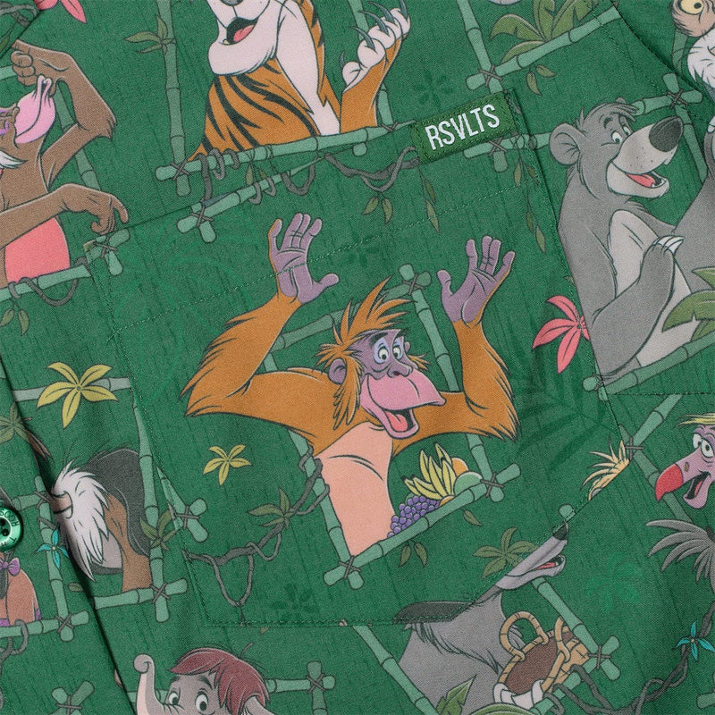 RSVLTS Vine Vibin' Women's KUNUFLEX Short Sleeve Shirt in Green — detail 4