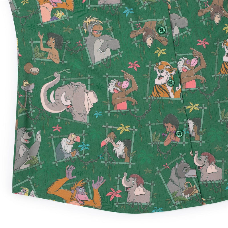 RSVLTS Vine Vibin' Women's KUNUFLEX Short Sleeve Shirt in Green — detail 6