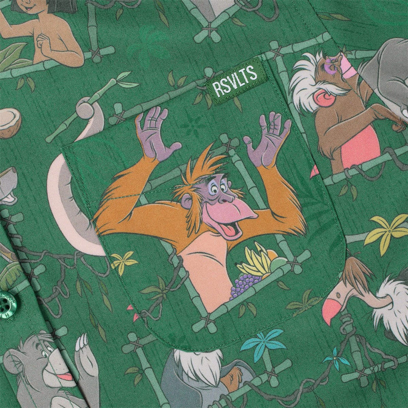 RSVLTS Vine Vibin' Youth KUNUFLEX Short Sleeve Shirt in Green — detail 2