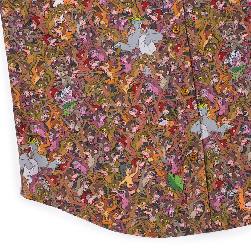RSVLTS Monkey Business KUNUFLEX Short Sleeve Shirt in Brown — detail 7