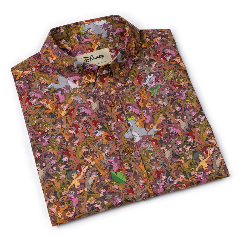 RSVLTS Monkey Business KUNUFLEX Short Sleeve Shirt in Brown — detail 8