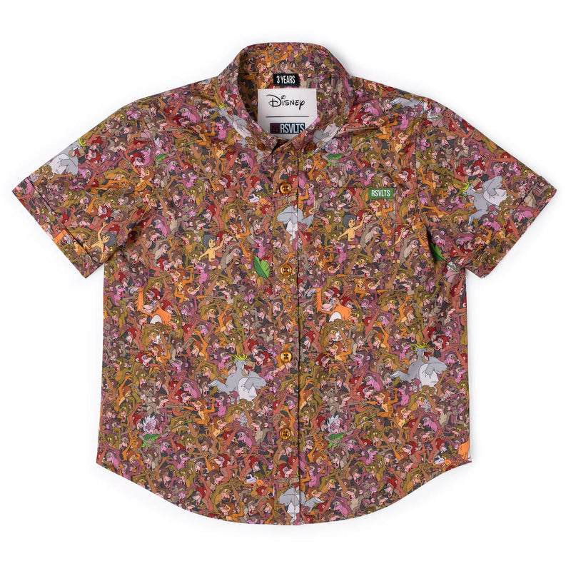 RSVLTS Monkey Business Preschool KUNUFLEX Short Sleeve Shirt — front view