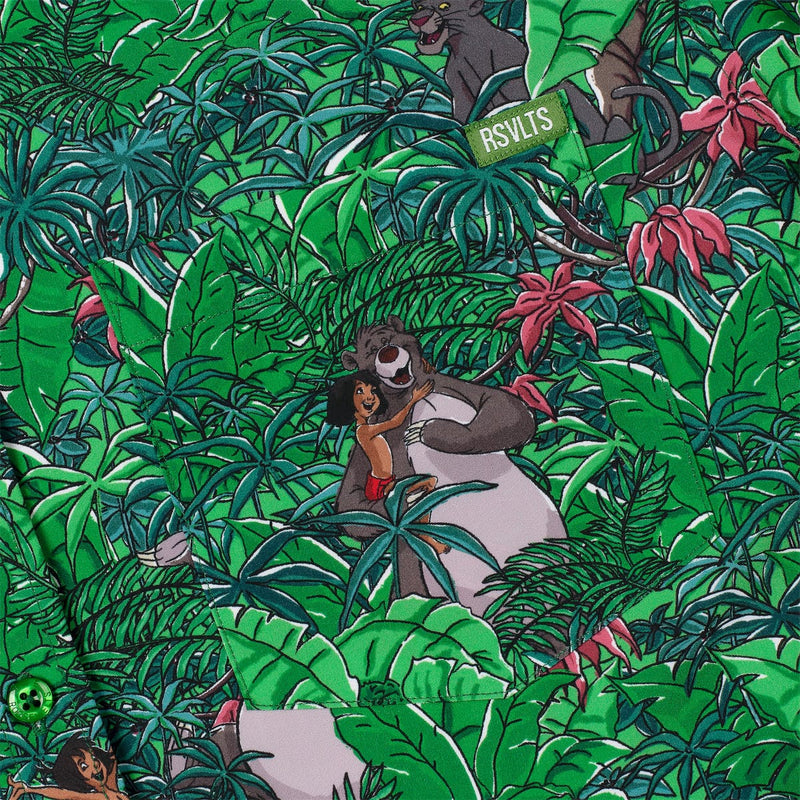 RSVLTS Baloo and the Crew KUNUFLEX Short Sleeve Shirt in Green — detail 3