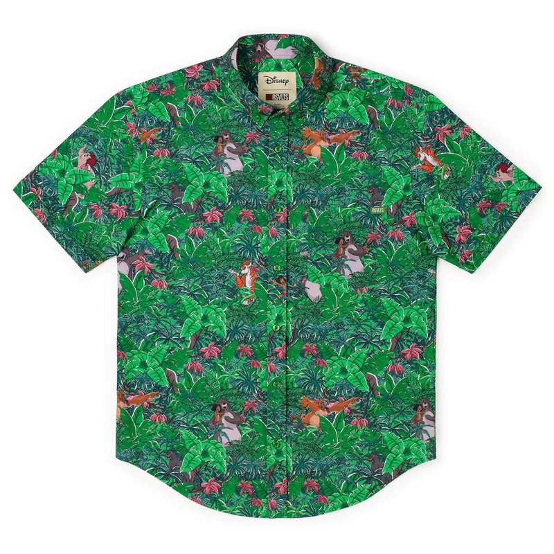 RSVLTS Baloo and the Crew KUNUFLEX Short Sleeve Shirt in Green — detail 5
