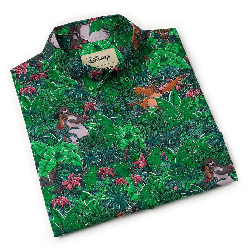 RSVLTS Baloo and the Crew KUNUFLEX Short Sleeve Shirt in Green — detail 8