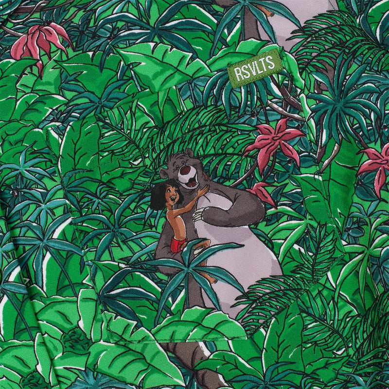 RSVLTS Baloo and the Crew Women's KUNUFLEX Short Sleeve Shirt in Green — detail 4
