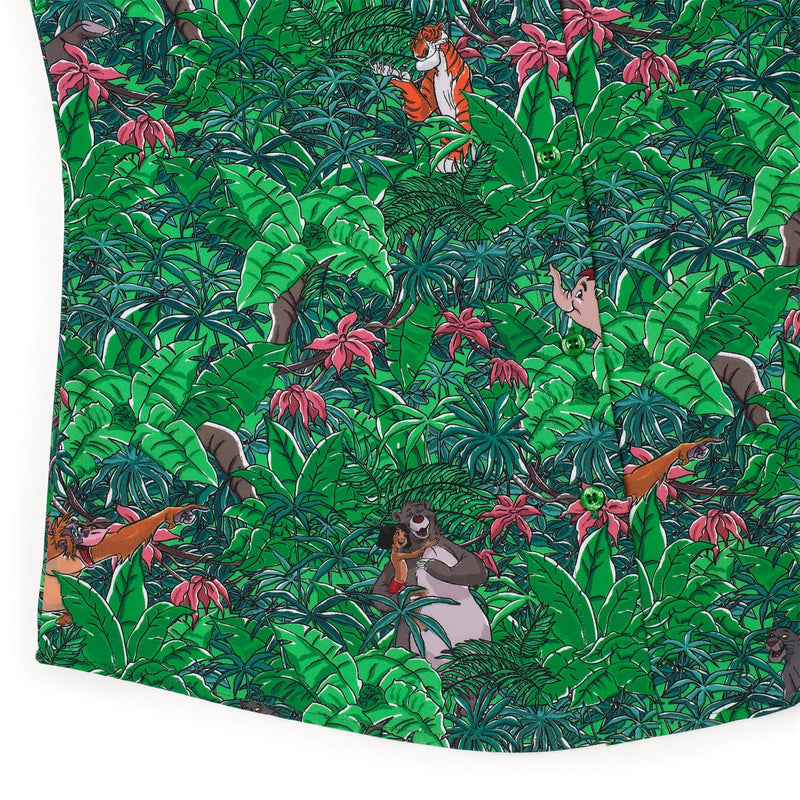 RSVLTS Baloo and the Crew Women's KUNUFLEX Short Sleeve Shirt in Green — detail 7