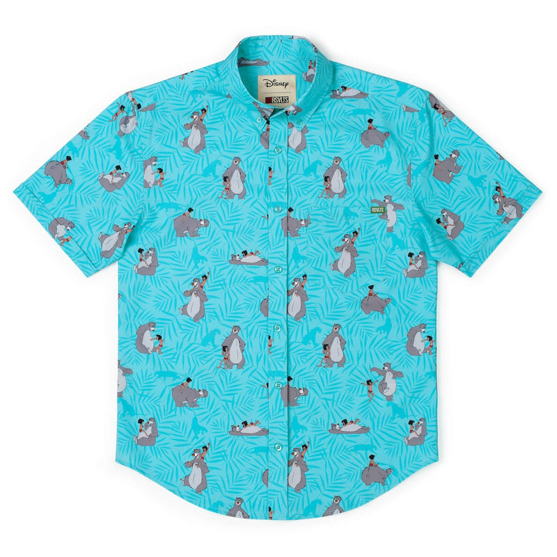 RSVLTS Bare Necessities KUNUFLEX Short Sleeve Shirt in Blue — detail 5