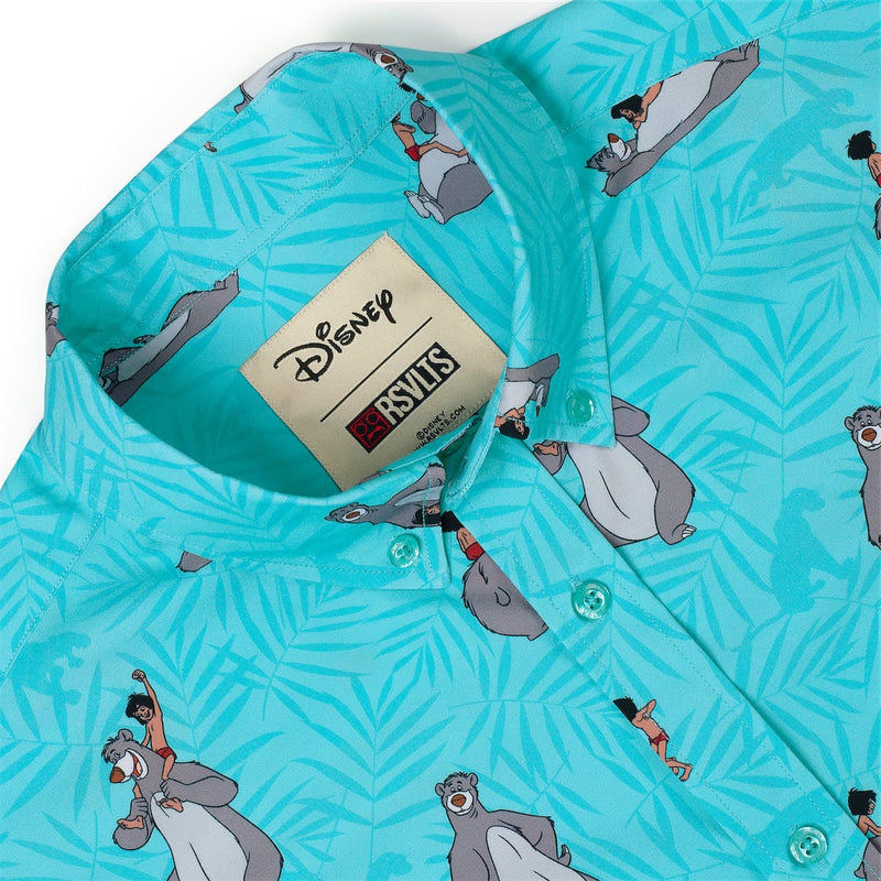 RSVLTS Bare Necessities KUNUFLEX Short Sleeve Shirt in Blue — detail 6