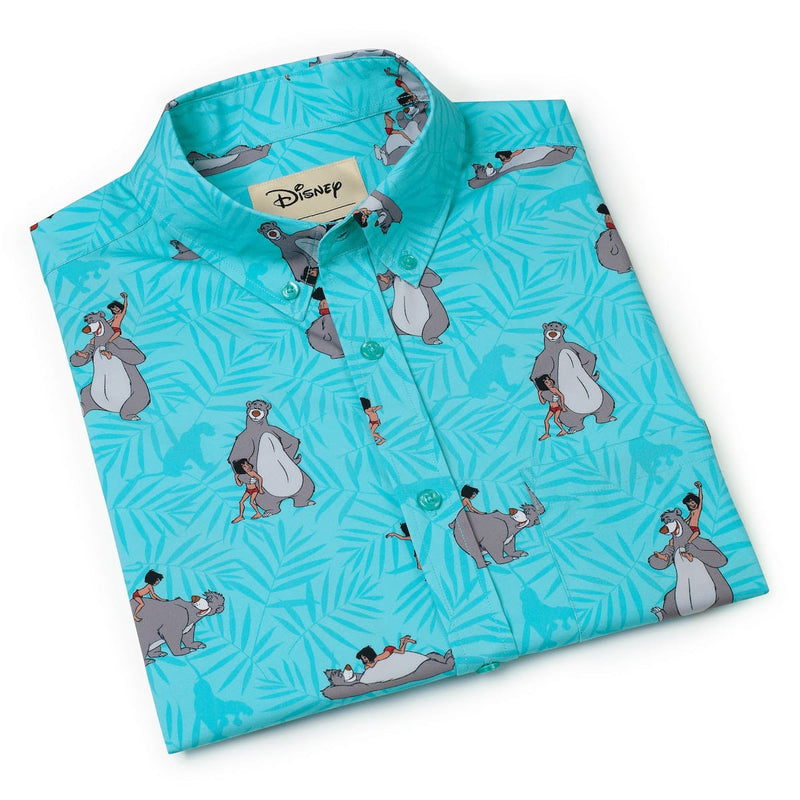 RSVLTS Bare Necessities KUNUFLEX Short Sleeve Shirt in Blue — detail 8