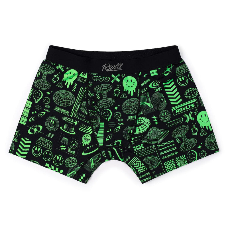 RSVLTS World Wide Widgets Single-Pack Boxer Briefs in Black — detail 2