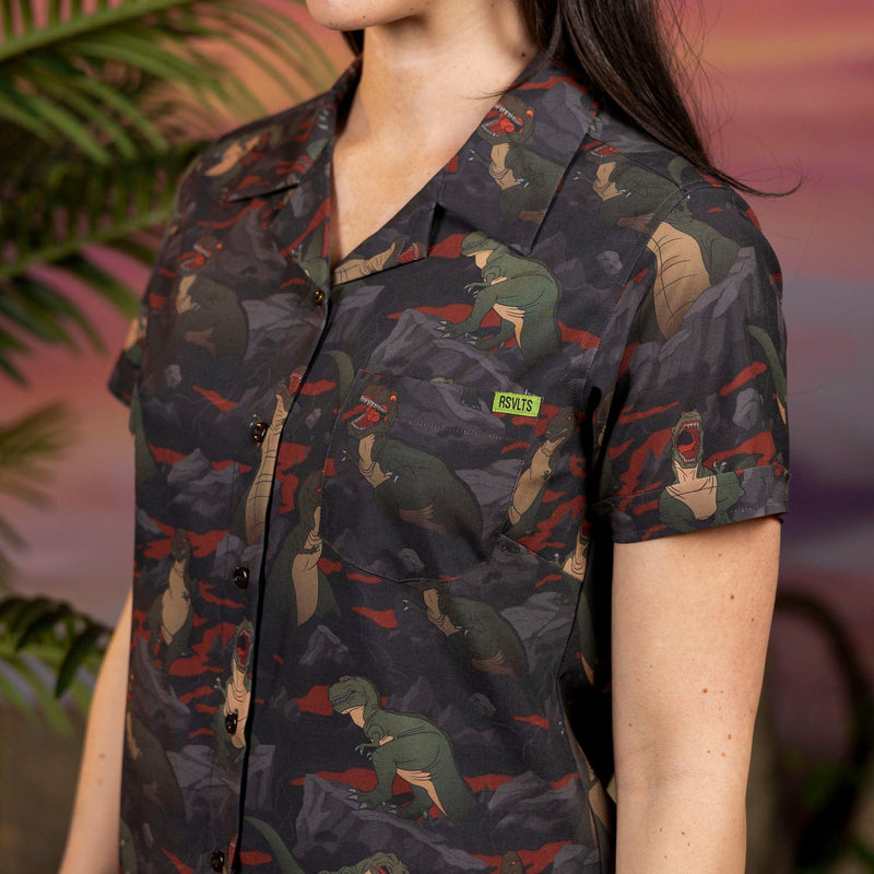 RSVLTS The Valley of Teeth Women's KUNUFLEX Short Sleeve Shirt — detail 3