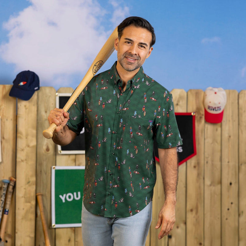 RSVLTS Mascot Sprint KUNUFLEX Short Sleeve Shirt in Green — detail 3