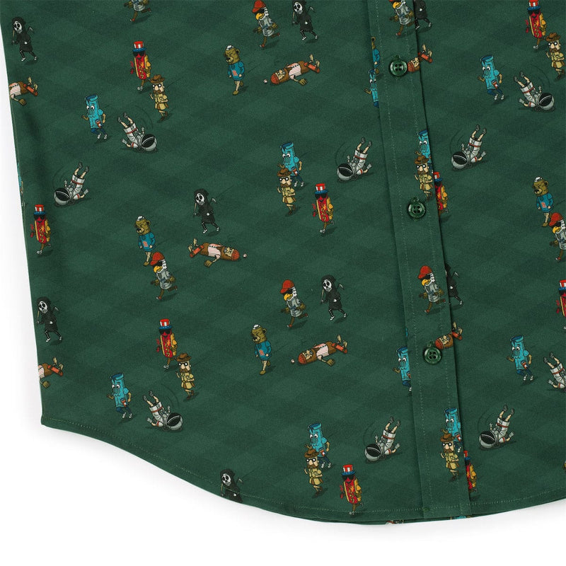 RSVLTS Mascot Sprint KUNUFLEX Short Sleeve Shirt in Green — detail 7