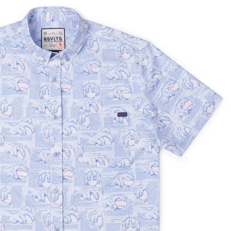 RSVLTS Get a Grip KUNUFLEX Short Sleeve Shirt in Blue — detail 2