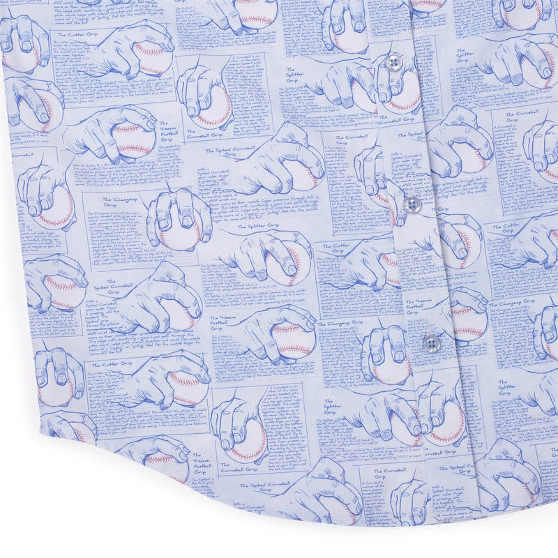 RSVLTS Get a Grip KUNUFLEX Short Sleeve Shirt in Blue — detail 7