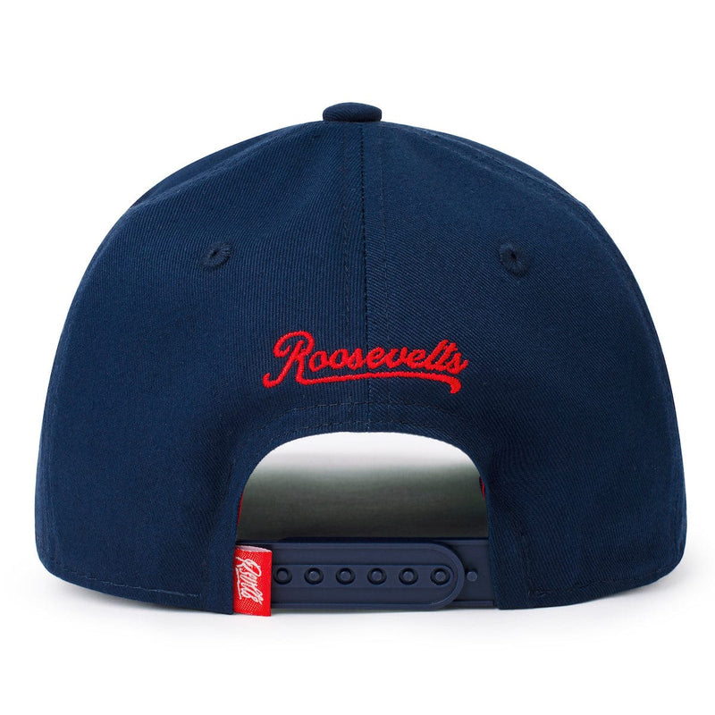 RSVLTS Roosevelts Ball Club 5-Panel Curved Brim Hat in Blue — detail 2