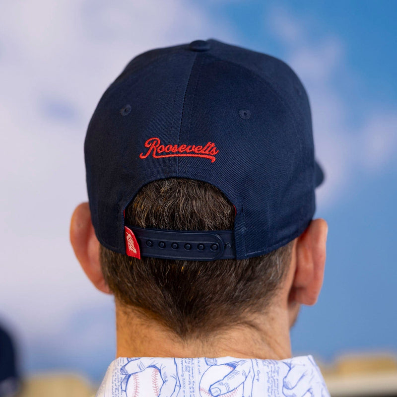 RSVLTS Roosevelts Ball Club 5-Panel Curved Brim Hat in Blue — detail 5
