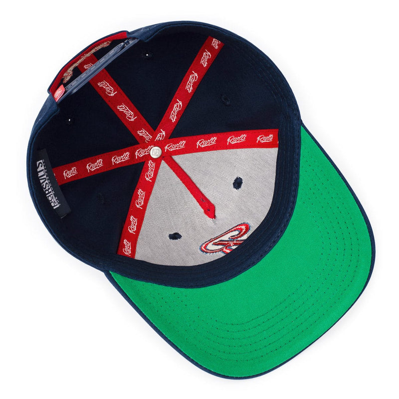 RSVLTS Roosevelts Ball Club 5-Panel Curved Brim Hat in Blue — detail 6
