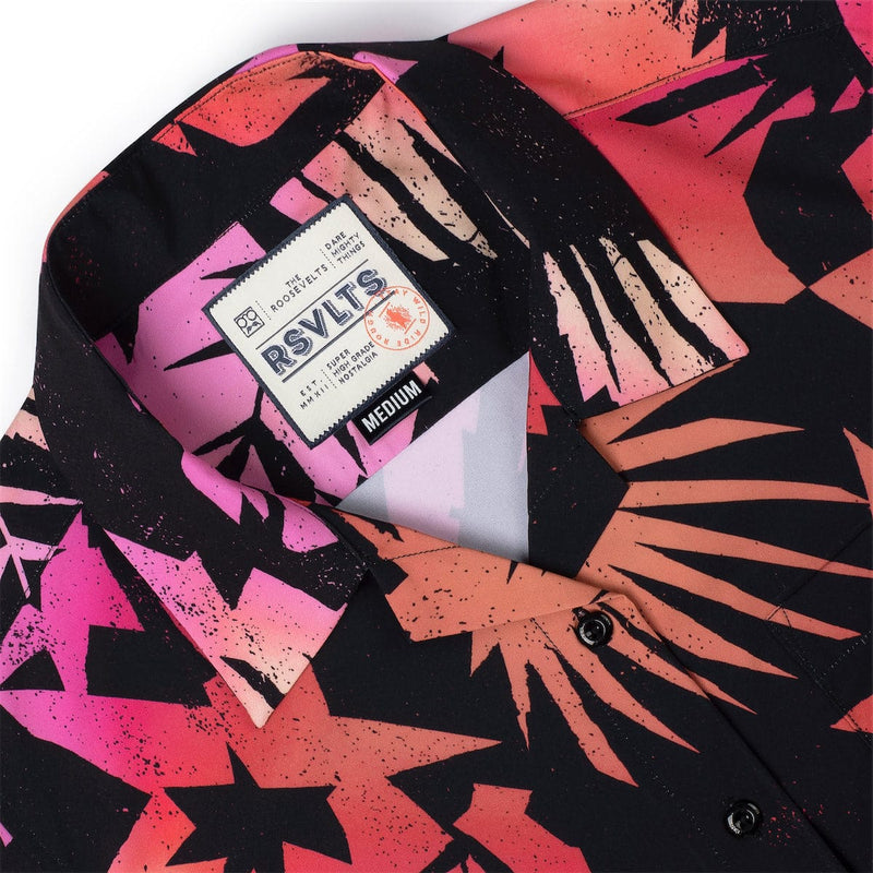 RSVLTS Cut It Out Women's KUNUFLEX Short Sleeve Shirt in Black — detail 3