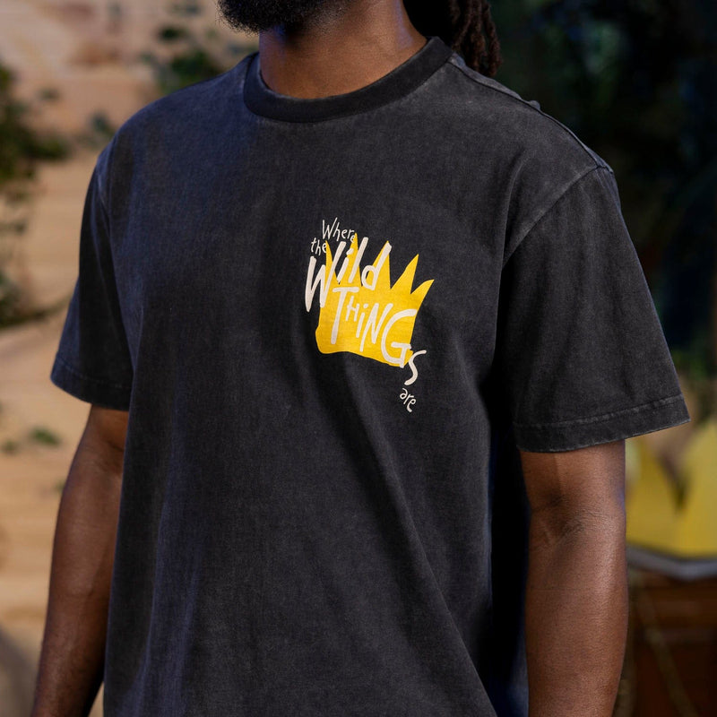 RSVLTS King Max Vintage Crewneck Tee in Black — detail 5