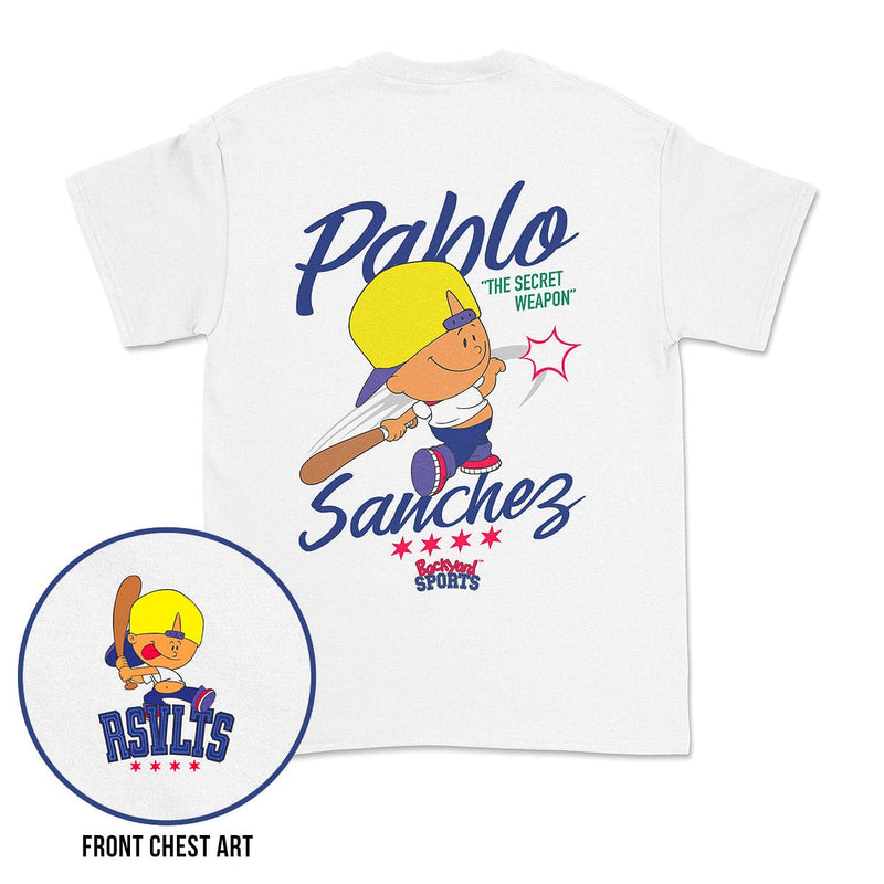 RSVLTS The Secret Weapon Crewneck Tee in White — front view