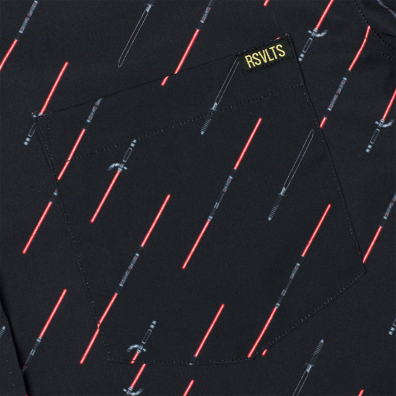 RSVLTS Renegade Blades KUNUFLEX Short Sleeve Shirt in Black — detail 3