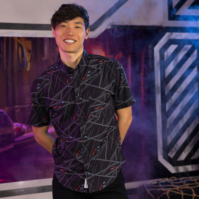 RSVLTS The Fall of Mandalore KUNUFLEX Short Sleeve Shirt in Black — detail 2
