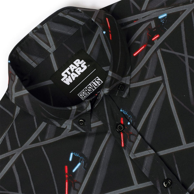 RSVLTS The Fall of Mandalore KUNUFLEX Short Sleeve Shirt in Black — detail 6