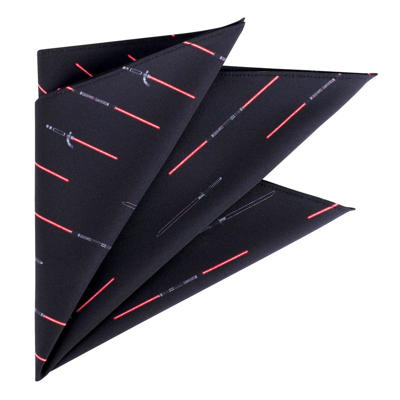 RSVLTS Renegade Blades Tie & Pocket Square in Black — detail 2