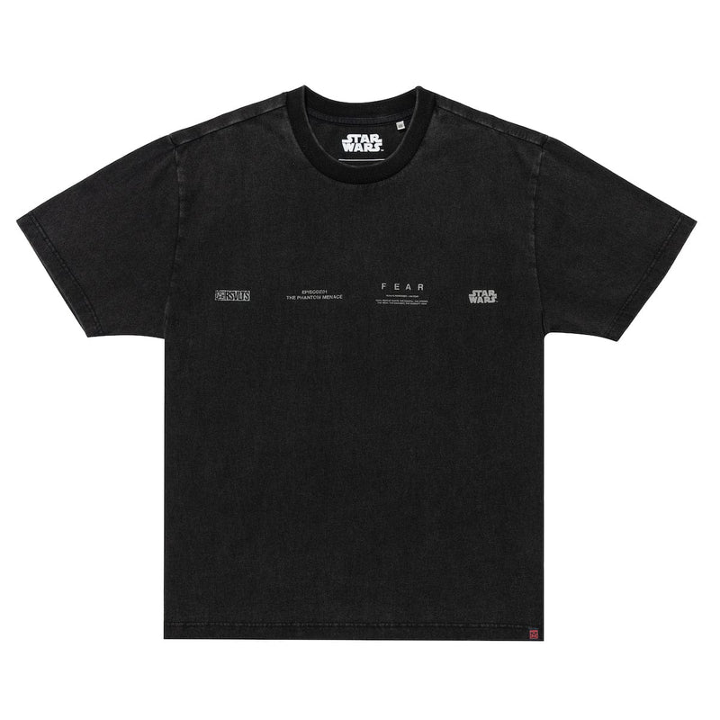 RSVLTS Fear Vintage Crewneck Tee in Black — detail 3