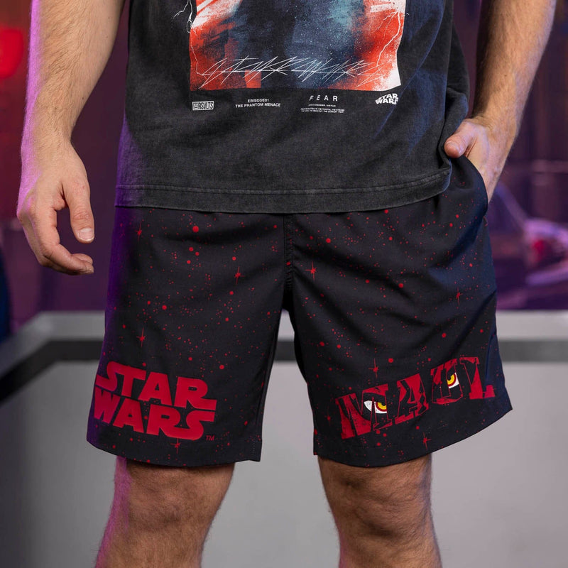 RSVLTS Sith Stare Hybrid Shorts in Black — detail 2