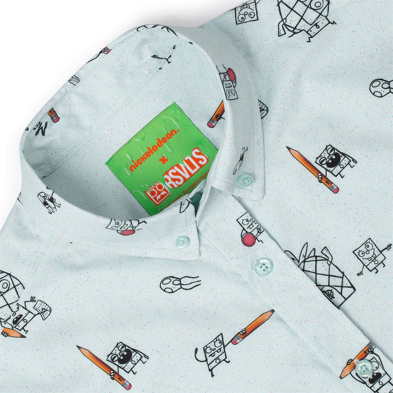 RSVLTS Me Hoy Minoy!! KUNUFLEX Short Sleeve Shirt in Blue — detail 5