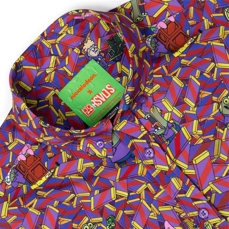 RSVLTS CHOOOOOCOLATE!!! KUNUFLEX Short Sleeve Shirt in Purple — detail 4
