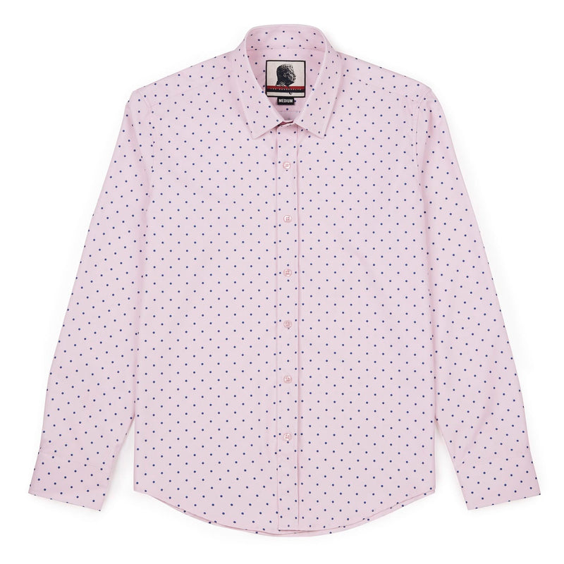 RSVLTS The Jeremy Good Looks KUNUFLEX Dress Shirt in Pink — detail 2