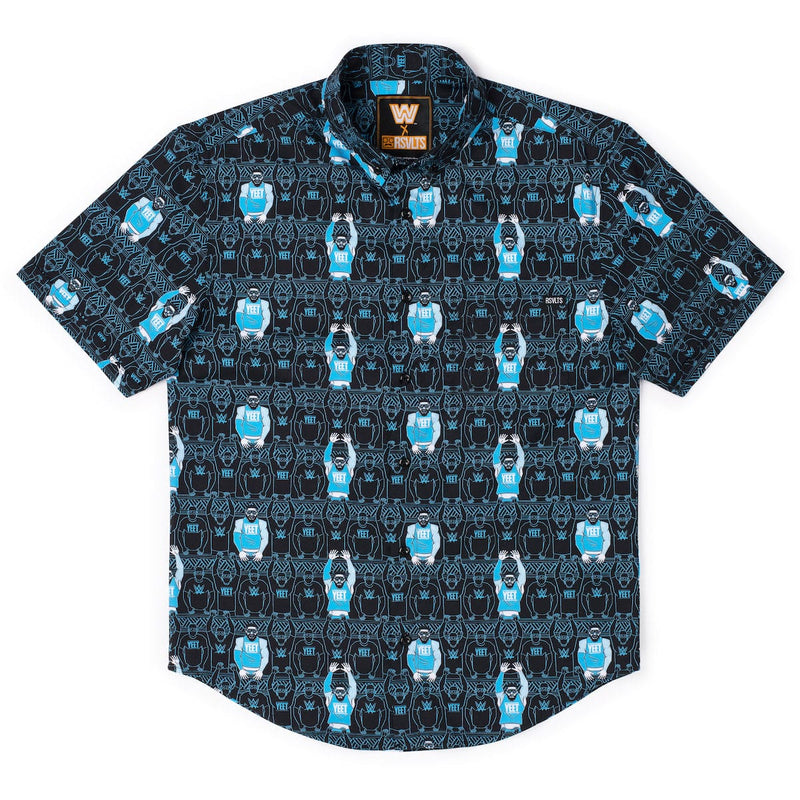 RSVLTS YEET! KUNUFLEX Short Sleeve Shirt in Blue — detail 5