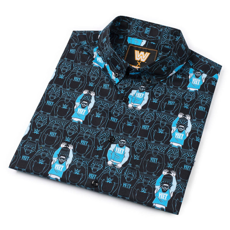 RSVLTS YEET! KUNUFLEX Short Sleeve Shirt in Blue — detail 9