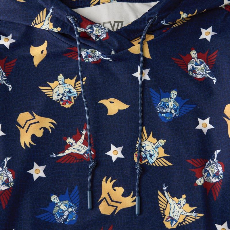 RSVLTS Rhode to Glory Youth Performance Hoodie in Blue — detail 2