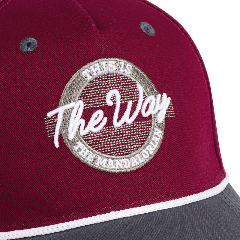 RSVLTS This Is the Way 5-Panel Curved Brim Hat in Red — detail 3