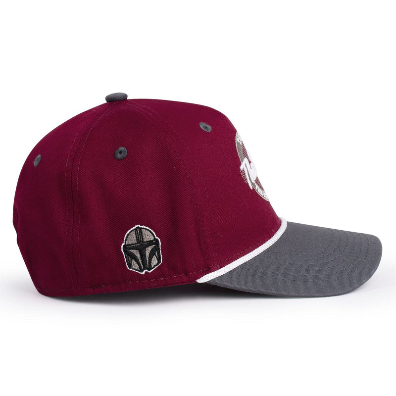 RSVLTS This Is the Way 5-Panel Curved Brim Hat in Red — detail 6