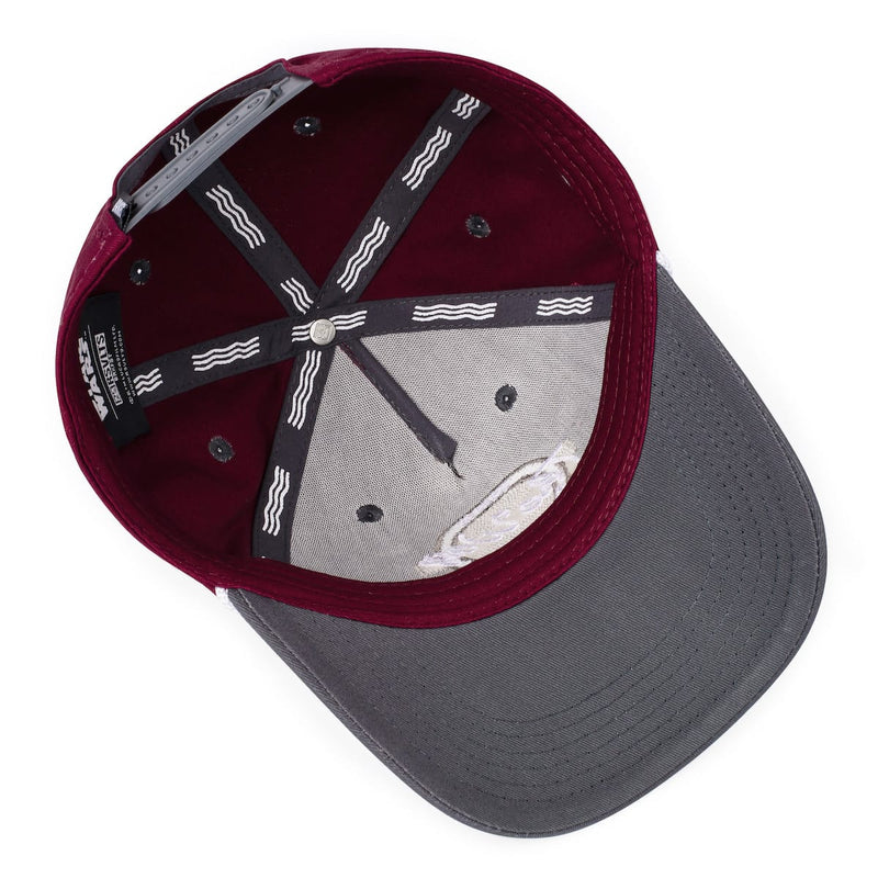RSVLTS This Is the Way 5-Panel Curved Brim Hat in Red — detail 7