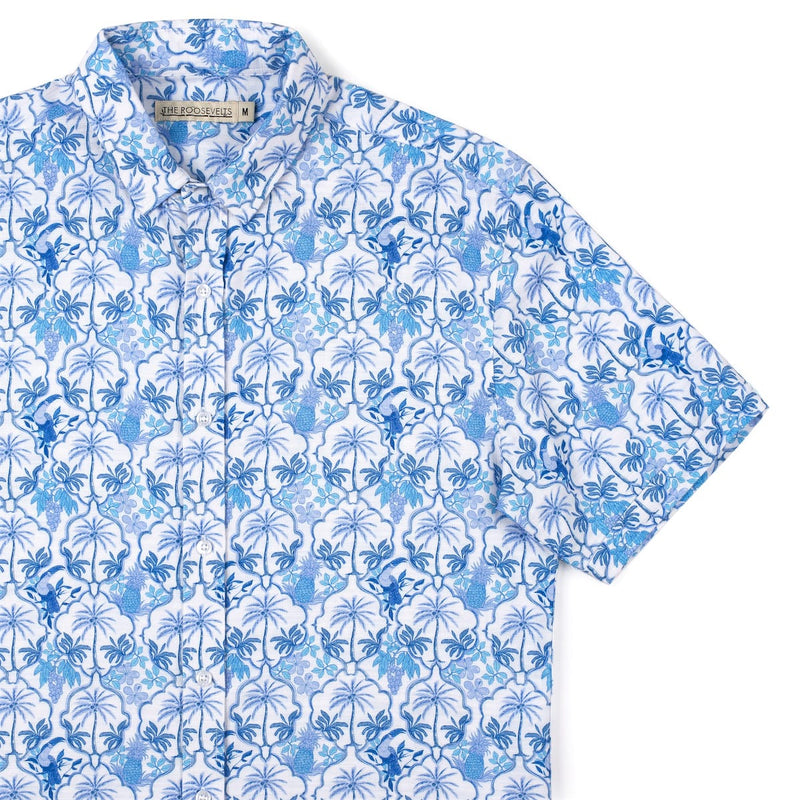 RSVLTS Bluetopia Bamboo Short Sleeve Shirt — detail 2