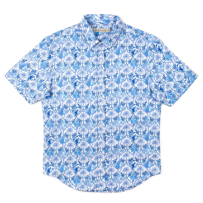 RSVLTS Bluetopia Bamboo Short Sleeve Shirt — detail 5