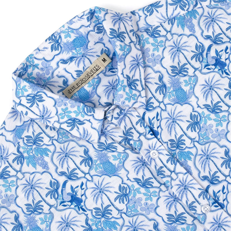 RSVLTS Bluetopia Bamboo Short Sleeve Shirt — detail 6