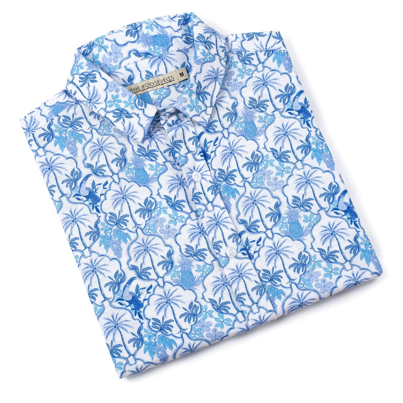 RSVLTS Bluetopia Bamboo Short Sleeve Shirt — detail 8
