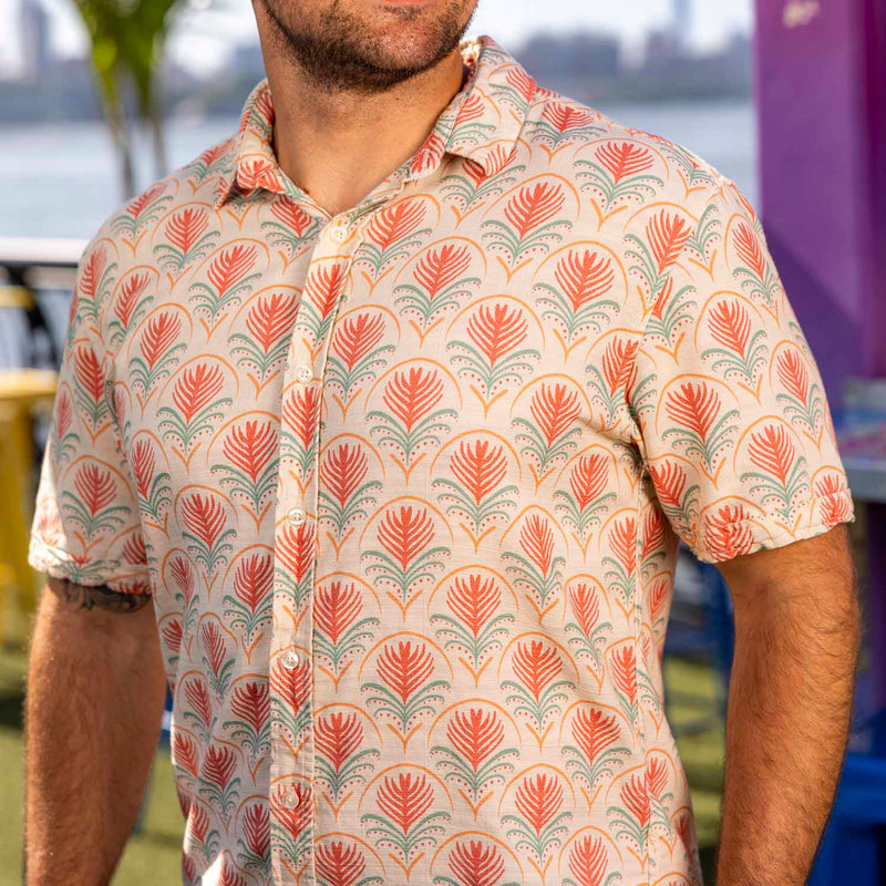 RSVLTS Lanai Bamboo Short Sleeve Shirt — front view