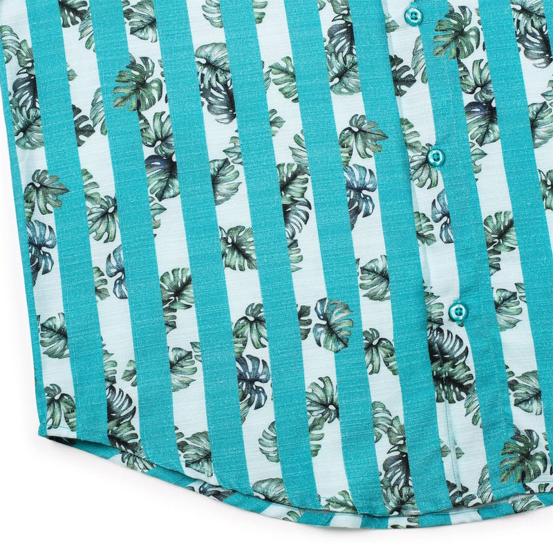 RSVLTS Peeks of Paradise Bamboo Short Sleeve Shirt — detail 7