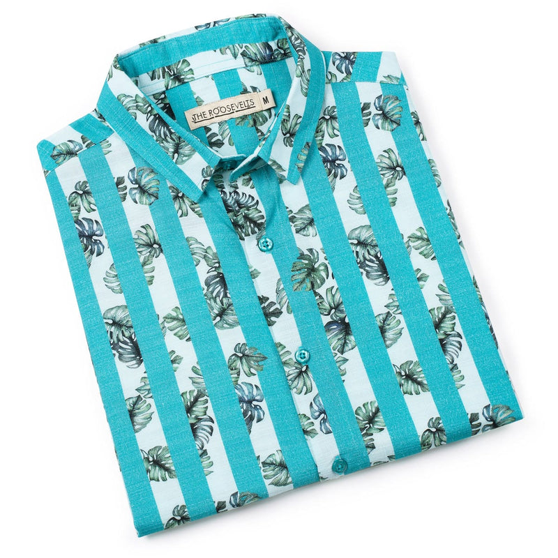 RSVLTS Peeks of Paradise Bamboo Short Sleeve Shirt — detail 8