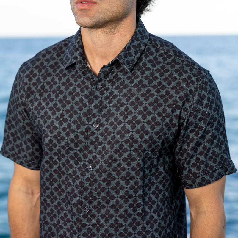 RSVLTS Monte Carlo (After Dark) Bamboo Short Sleeve Shirt — front view